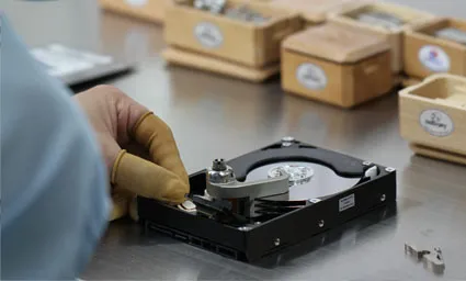 ハードディスク復旧の様子