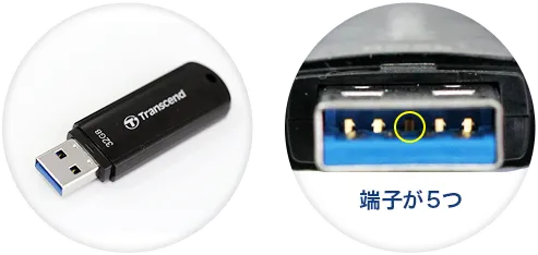 新型モデルのUSBメモリー写真